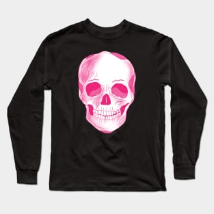 Pink Skull Long Sleeve T-Shirt